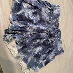Tie dye flowy shorts